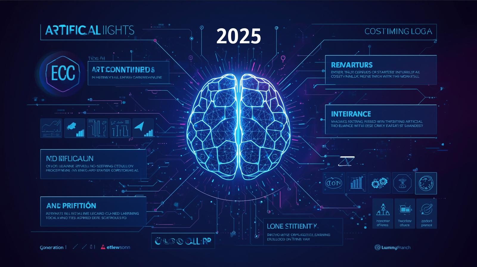 “Human and humanoid robot collaborating on a computer screen displaying AI data in a modern office — symbolizing the rise of human-level artificial intelligence in 2025.”